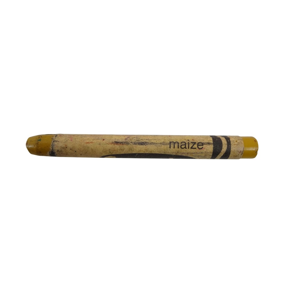 Crayola Crayon Single Maize Yellow Fair Retired Collectible Vintage Art Supply